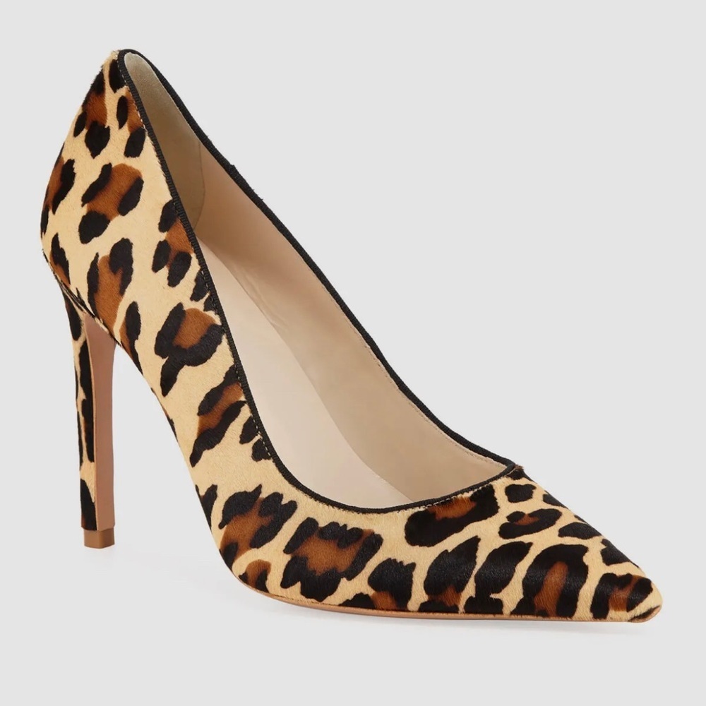 Sophia Webster Leopard Print Pointed Toe Stiletto Pumps